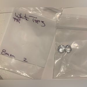White topaz gem stones